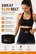 Sweat Slim Belt – Adjustable Waist Trainer for Men & Women | Workout Support Belt