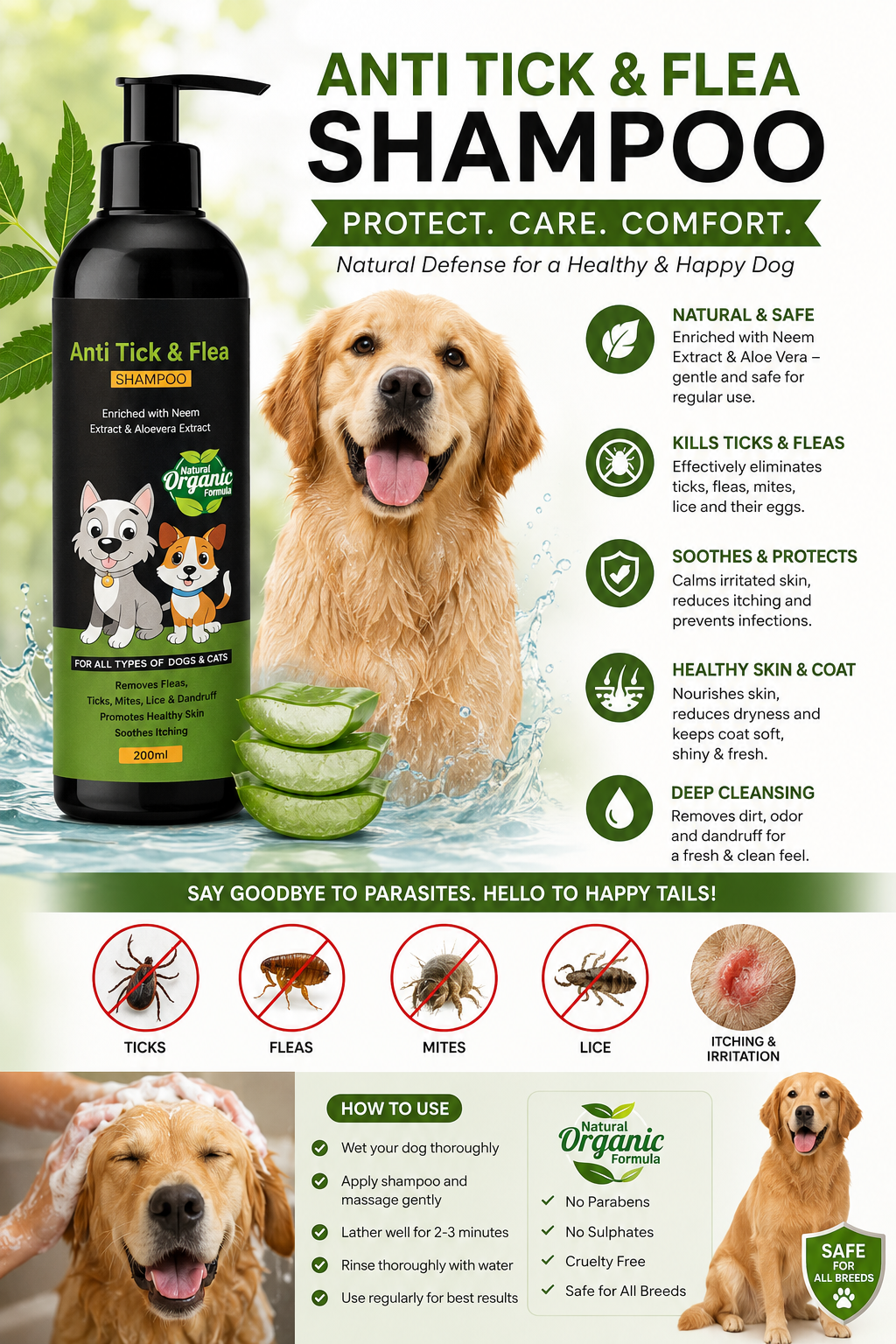 Anti-Tick & Flea Combo for Dogs & Cats